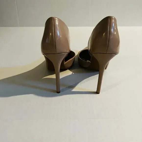 Steve Madden Patent Pointed Toe Pumps Size 10 Nude - Picture 4 of 8